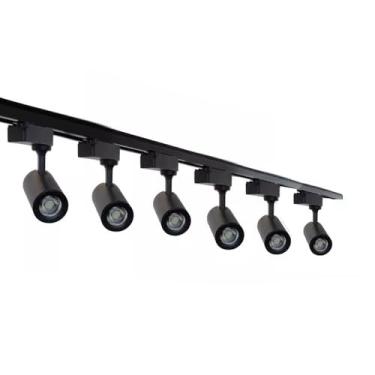 Imagem de Trilho Eletrificado 2m + 6 Spot Led 7w 4000k Bivolt Preto