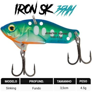 Imagem de Isca Artificial Albatroz Ferrinho Iron Vibe 4,5g 35mm Azul 07 de Fundo