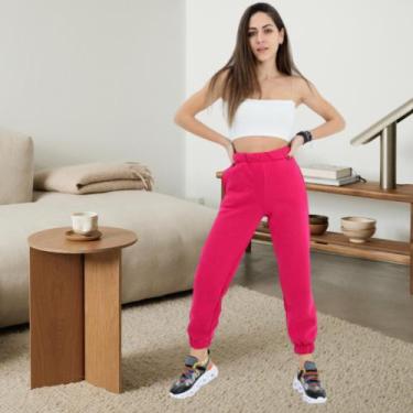 Imagem de Kit 5 Calça Moletom Juvenil Flanelada Masculino Feminino Unisex - Vale