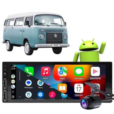 Imagem de Multimídia Kombi 1995-2014 Mp3 Android Carplay 1 Din 2-32Gb - E-Carpla