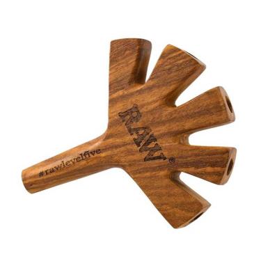 Imagem de Porta-cigarros Raw Level Five Wooden feito à mão Brown Knotwood