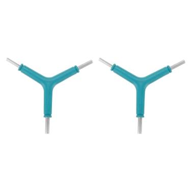 Imagem de HARFINGTON 2 peças chave sextavada de 3 vias em forma de Y 4/5/6 mm kit de chaves hexagonais internas tipo Y, chave inglesa de torque multifuncional multiportátil para ferramentas de reparo de