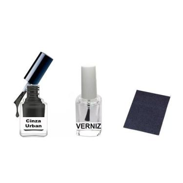 Imagem de Tinta Retoque Tira Risco Carro Chevrolet  -  Cinza Urban - Jhow Adesiv