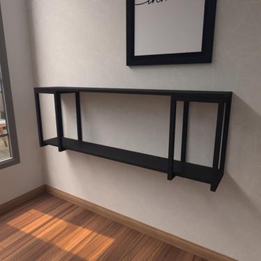 Imagem de Aparador Industrial Preto Moderno Cantinho Café Escritorio Simples Sala Estar Quarto