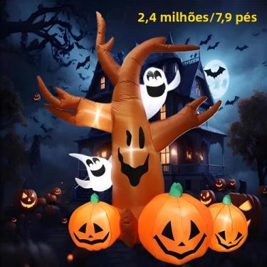 Imagem de Árvore De Abóbora Assustadora Halloween Brinquedo Inflável Modelo De D