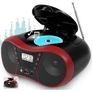 Imagem de Rádio Portátil, Radio AM FM, Toca CD, Radio, Radio Portatil, Rádio AM FM, Mini System, CD Player Portatil, Rádio Portátil, Radio a Pilha, Rádio, Toca CD Portatil, Tocador de CD, Radio FM