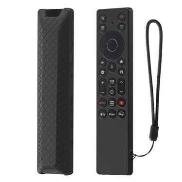 Imagem de LEFXMOPHY Capa protetora para controle remoto TCL RC923A FMB1 / RC813A FMB1 2025 QM6K QM7K - Preto