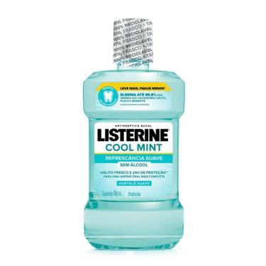 Imagem de Antisséptico Bucal Listerine Cool Mint Sem Álcool 500ml