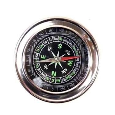 Imagem de Bússola Profissional 7,5Cm Metal Bolso Camping Pesca Trilha - Jiaxi