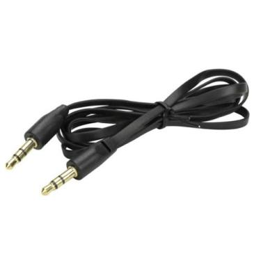 Imagem de Cabo p2 + p2 stereo flat 1,20m preto 018-0022 - Chip sce - ChipSCE