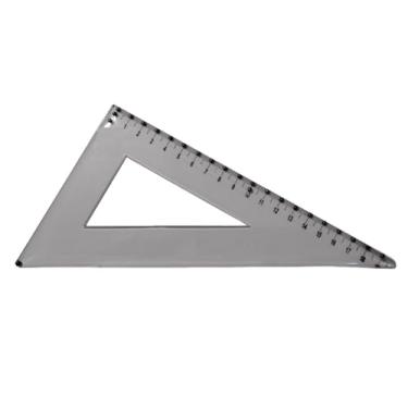 Imagem de Esquadro Braille Tátil Adaptado Baixa Visão 19 Cm 60 Graus