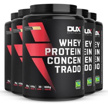 Imagem de Kit 5 Whey Protein Concentrado Dux Butter Cookies 900g