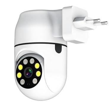 Imagem de Câmera de Segurança Wi-Fi Plug & Play, Bivolt 110V-220V, com Detecção Humana e Áudio Bidirecional