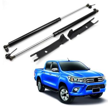 Imagem de HIGH FLYING Acessórios para carro, macaco hidráulico, capô, suporte, amortecedores, molas, amortecedores para Toyota Hilux Revo 2016-2024