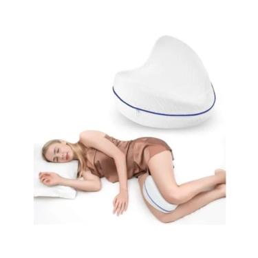 Imagem de Almofada Ortopédica para Pernas e Joelhos, Espuma Viscoelástica, Alívio da Dor nas Costas, Quadris e Articulações, Respirável e Confortável