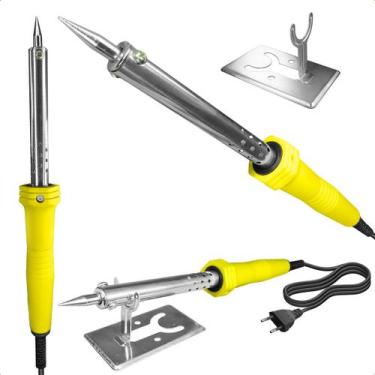 Imagem de Ferro De Soldagem 60w 220v Ponta Fina Lápis Com Suporte - Startools