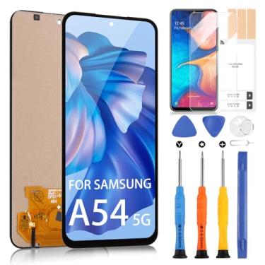 Imagem de Substituição de tela Incell para Samsung Galaxy A54 5G - para Galaxy A54 5G Display LCD Touch Screen Digitalizador Assembléia com ferramentas de reparo SM-A546E SM-A546B SM-A546U (preto)