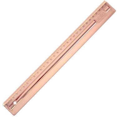 Imagem de Régua de Plástico 30cm Rosé Gold - Dello