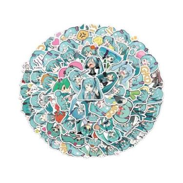 Imagem de Pacote De Adesivos Kawaii Hatsune Miku 65-325 À Prova D'água Para Capa