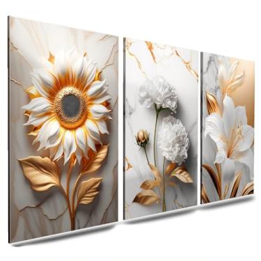 Imagem de Kit de Quadros Decorativos para Sala e Quarto - Quadros/Posters Decoração de Ambientes - Conjunto Luxuoso 3 Peças(10,60x40)
