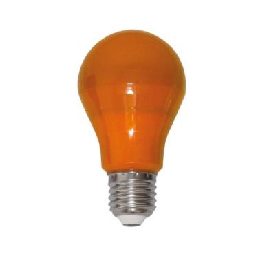 Imagem de Lampada De Led Bulbo Color 10W AMBAR (Laranja) E27 A60 Bivolt LM213 Lu