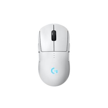 Imagem de Mouse Gamer Sem Fio Logitech G PRO 2 LIGHTSPEED para Destros ou Canhotos, 4 Botões Programáveis e Removíveis, Sensor Hero 2 44K DPI, Carregamento USB-C, PC/Mac - Branco