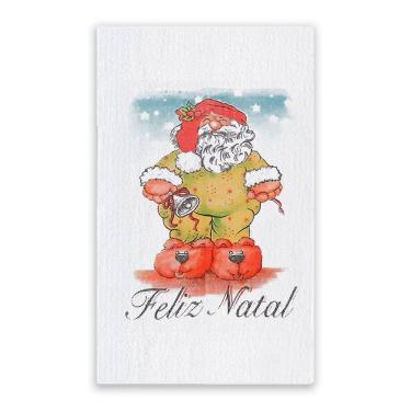 Imagem de Pano De Prato Natal Gigante Algodão 75cm X 52cm