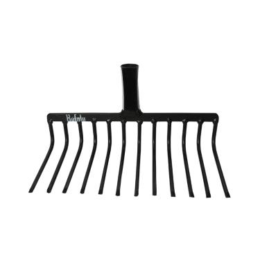 Imagem de Ancinho Rastelo Sem Cabo Aço Especial Laminado Termicamente 10 ou 12 Dentes BÚFALO FERRAMENTAS (12 Dentes)