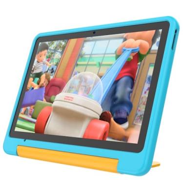 Imagem de PRITOM Novo tablet Android 15, tablet infantil de 25 cm, controle parental, tablets expansíveis de 16 GB + 64 GB + 1 TB para crianças, WiFi6, educacional, jogos, software infantil pré-instalado, com