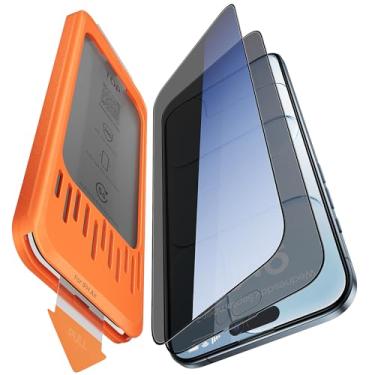 Imagem de Yzoiko Pacote com 2 protetores de tela de privacidade para iPhone Air de 6,6 polegadas, vidro temperado anti-espião de 28° com remoção automática de poeira, kit de fácil instalação, sem bolhas
