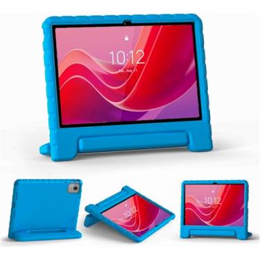 Imagem de SIMPLEWAY Capa infantil para Lenovo Tab M11/Tab K11 LTE versão 2024 modelo de 11 polegadas (TB330FU/TB330XU), leve, multiangular, à prova de choque, dobrável, com alça dobrável, azul