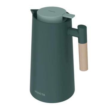 Imagem de Garrafa Térmica Cori com Gatilho 1L Verde Cedro - Invicta