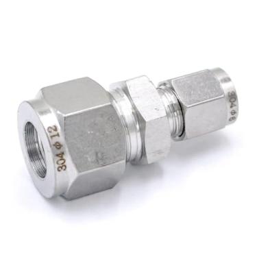 Imagem de WWECCQIJ Adaptador de conector pneumático com tubo O/D 6 mm a 12 mm redutor 304 de aço inoxidável