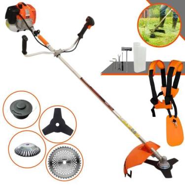 Imagem de Roçadeira Máquina de Cortar Grama Vulcan VR620-H À Gasolina 62cc 3HP C