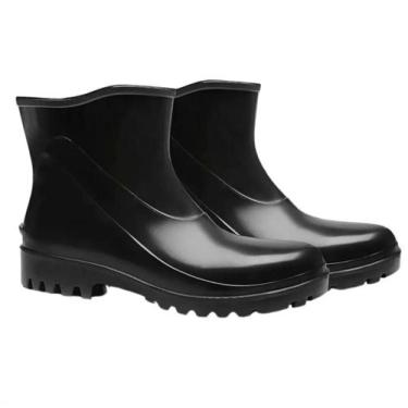 Imagem de Bota Borracha Galocha Impermeável Cano Curto Limpeza Bracol, Preto, 42