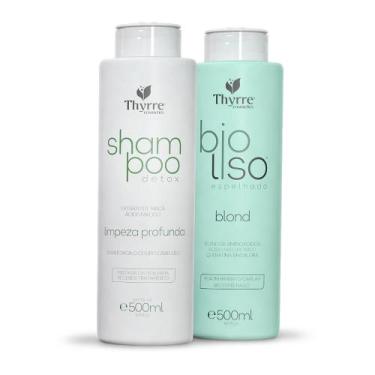 Imagem de Kit Progressiva Sem Formol Bio Liso Thyrre Cosmeticos 500ml