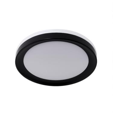 Imagem de Painel Plafon LED Sobrepor Chass Preto 39 cm – 30W, 2250 Lumens, Bivolt, 3 em 1 (3000K/4000K/6000K), IP20, Design Moderno e Sofisticado, Ideal para Ambientes Internos