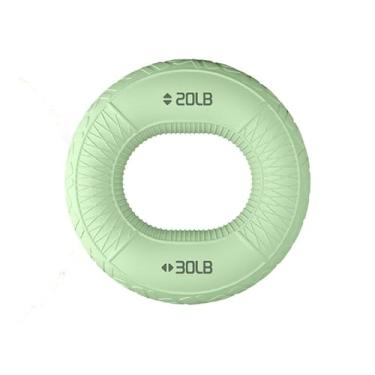 Imagem de Kit de treinamento de força de aperto de anel de silicone – Fortalecedor eficaz do antebraço para exercícios de mãos e dedos, exercícios ideais para força e flexibilidade da garra (verde)