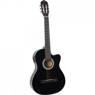 Imagem de Violão Eletroacustico Flat Cutaway Aco Sf-14 Ceq Preto Giannini