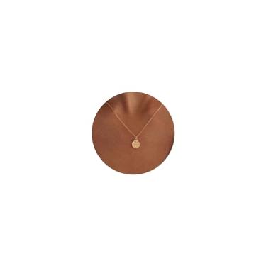 Imagem de Plenky Colar com pingente banhado a ouro/prata 14 K, concha de concha, tartaruga, estrela-do-mar, coqueiro, pérola, colares de praia Summe, para mulheres, joias delicadas e simples para mulheres,