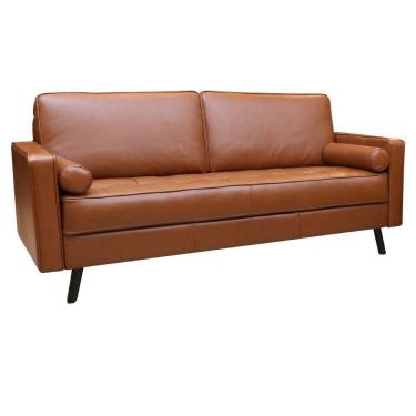 Imagem de Sofá De Couro 4 Lugares Vancouver M06 Conhaque 457