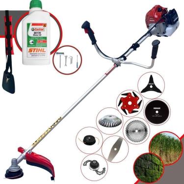 Imagem de Roçadeira Kawashima Bcj431 + 8 Opções De Cortes + Óleo Stihl