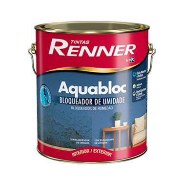 Imagem de Tinta Aquabloc Renner Brilhante Branco - 3,6lt
