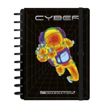 Imagem de Caderno Iscool Disc Inteligente 140 Folhas Astronaut Cyber Preto G+
