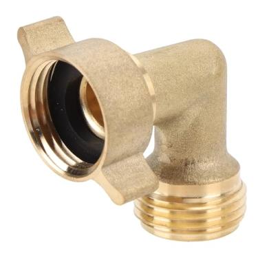 Imagem de Adaptador de Cotovelo da Mangueira de água RV, Conector de Entrada de Thread de Bronze Sólido de Bronze para Motorhome, Reboque, Veículo de Acampamento Marinho, Evita Torções Em