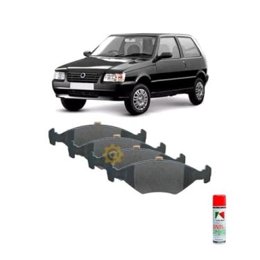 Imagem de Kit Pastilha Freio Uno Mille Fire 1.0 Teves + Anti Chio Koube 250ml