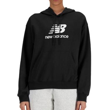 Imagem de Blusa Feminina New Balance Moletom Essentials Preta - WT4150-Feminino