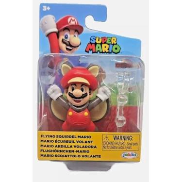 Imagem de SUPER MARIO Mini boneco colecionável de 6 cm esquilo voador Mario brinquedo colecionável