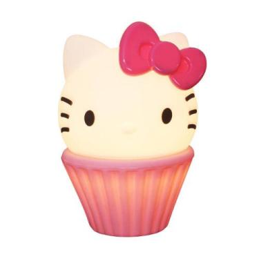 Imagem de Luminária Hello Kitty Cake Rosa Usare Cupcake Kawaii Decoração Quarto 