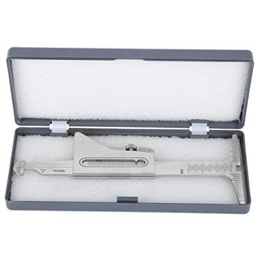 Imagem de Medidor de soldagem Régua de inspeção de aço inoxidável Ferramenta de teste de coroa de filete de costura para caldeiras Soldadores de vasos de pressão prata 6,2 x 2,5 x 0,2